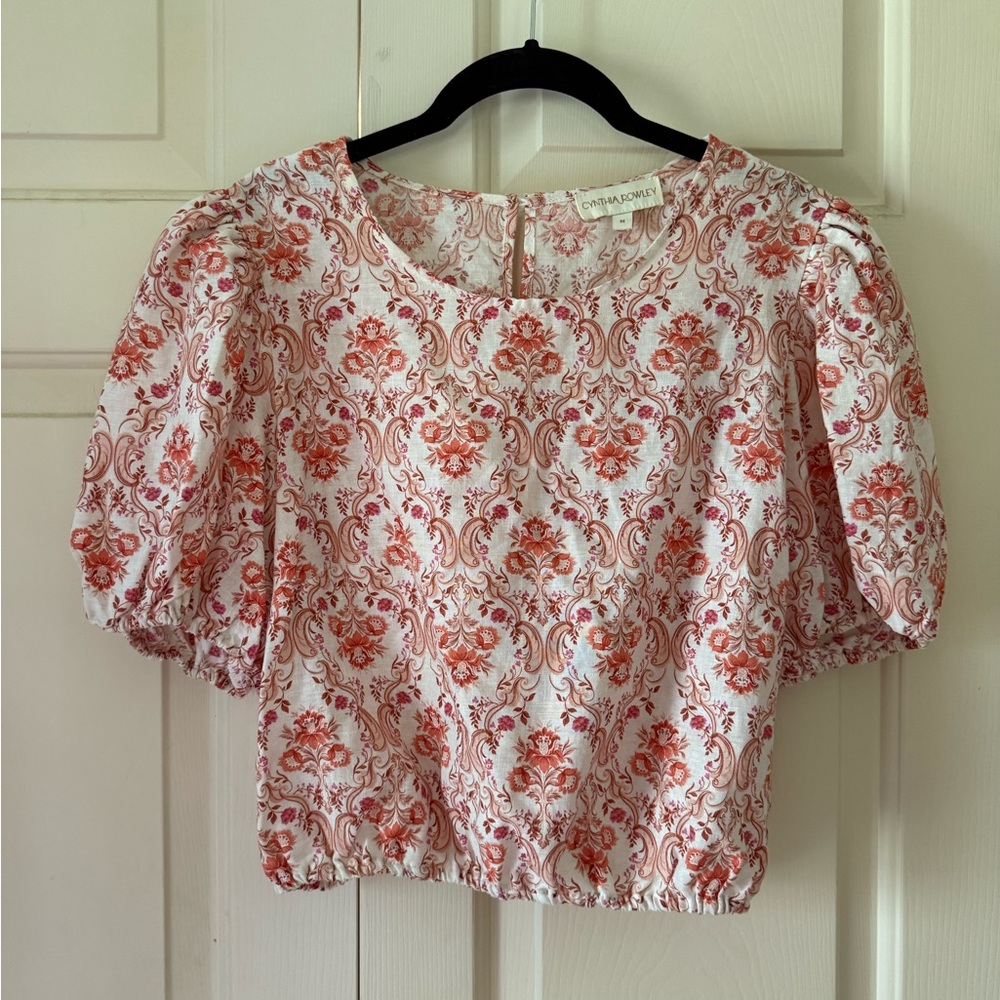 Floral Puff Sleeve Blouse -